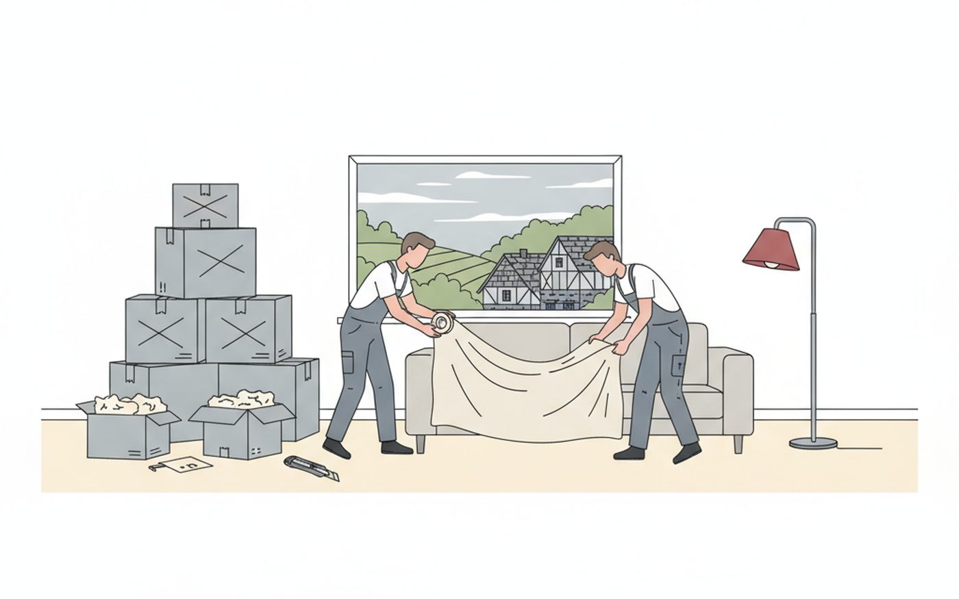 Haus entrümpeln Velbert – unser Team bei der Arbeit in Velbert